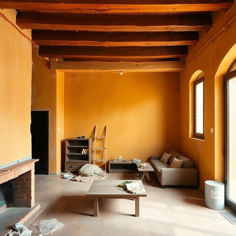 Vivienda en obras durante una reforma integral en Valencia