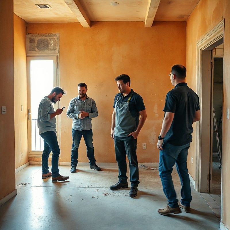 Equipo profesional de Forgezastro en una vivienda en obras en Valencia