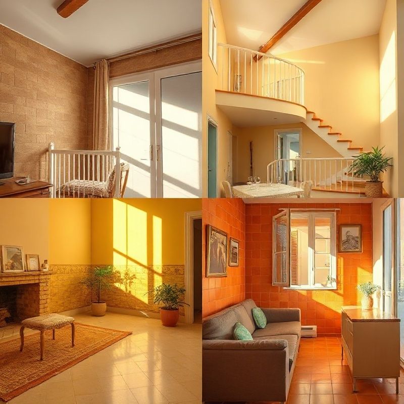 Collage de fotografías antes y después de reformas en apartamentos valencianos